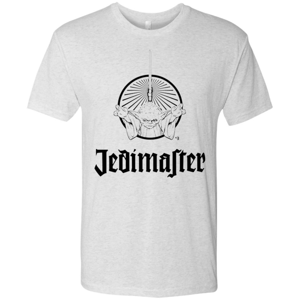 T-Shirts Heather White / S Jedimaster Men's Triblend T-Shirt