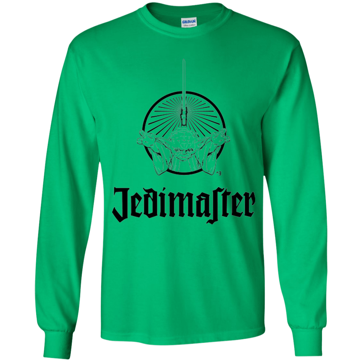 T-Shirts Irish Green / YS Jedimaster Youth Long Sleeve T-Shirt