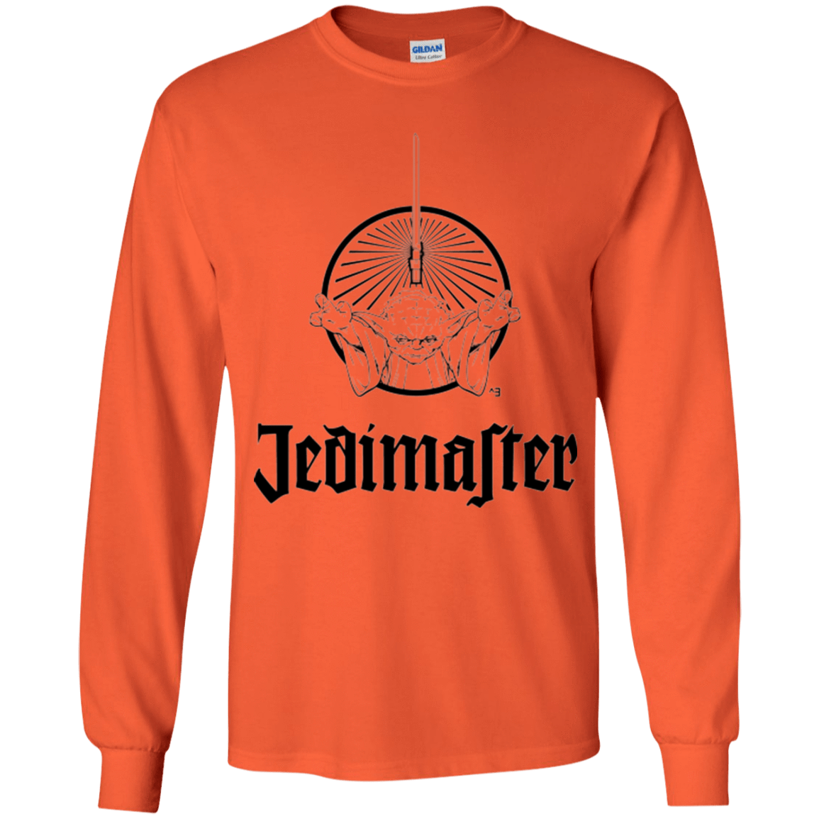 T-Shirts Orange / YS Jedimaster Youth Long Sleeve T-Shirt