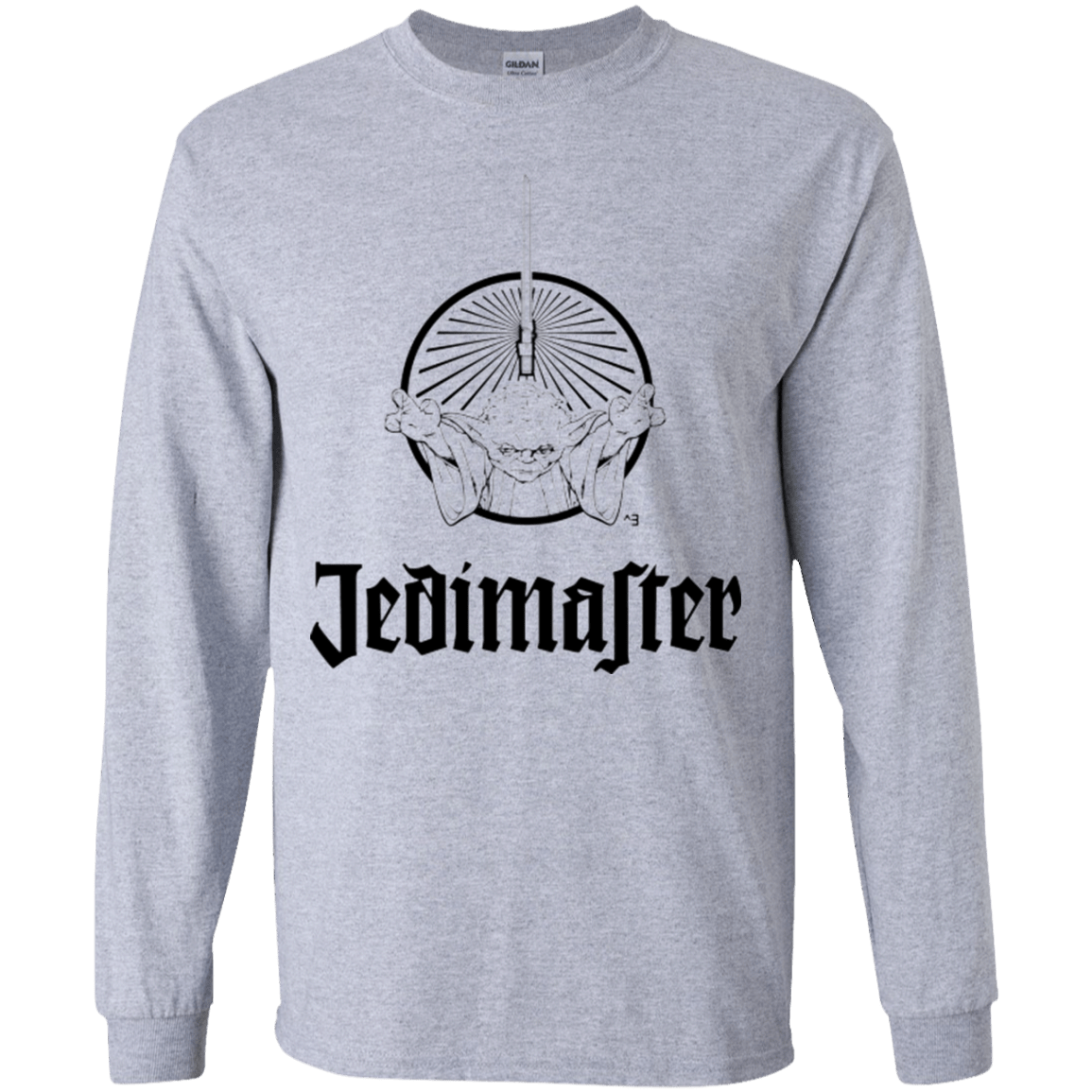 T-Shirts Sport Grey / YS Jedimaster Youth Long Sleeve T-Shirt