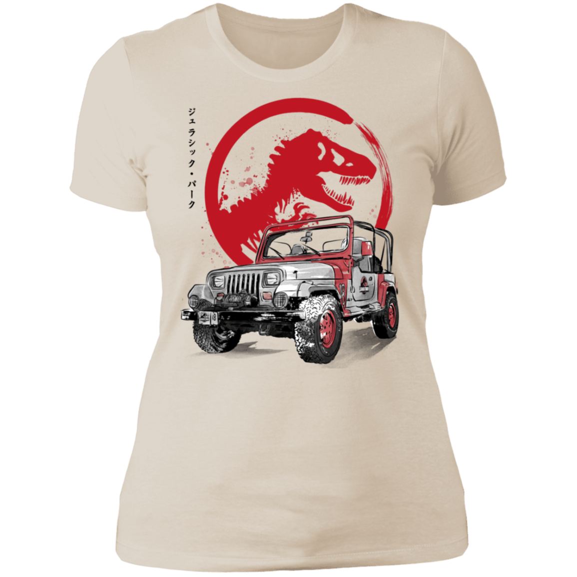 T-Shirts Ivory/ / S Jeep Wrangler YJ Sahara sumi-e Women's Premium T-Shirt