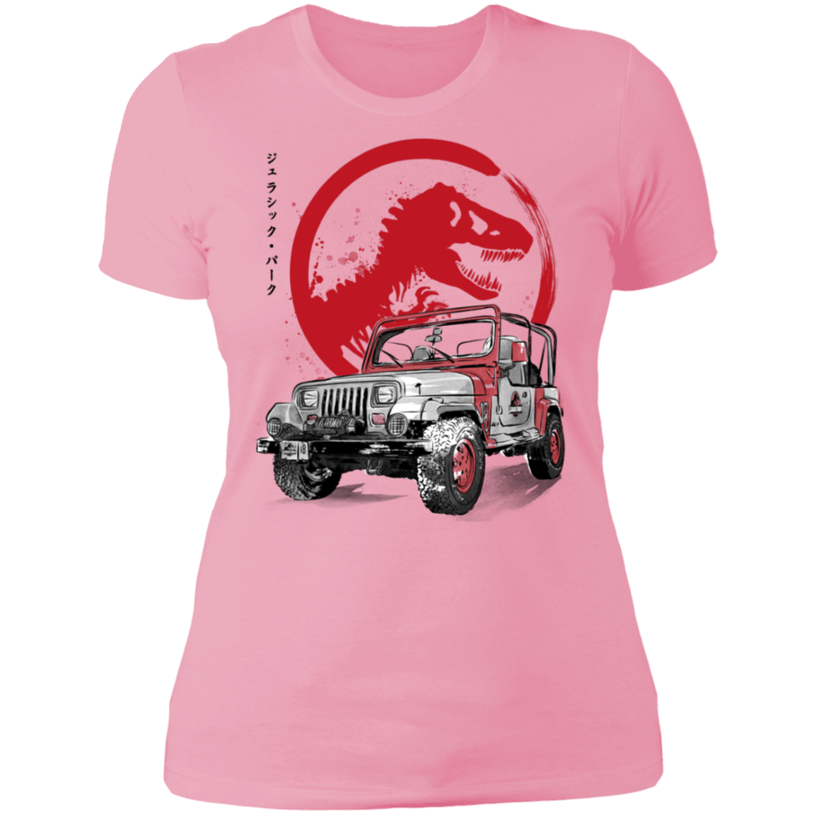 T-Shirts Light Pink / S Jeep Wrangler YJ Sahara sumi-e Women's Premium T-Shirt