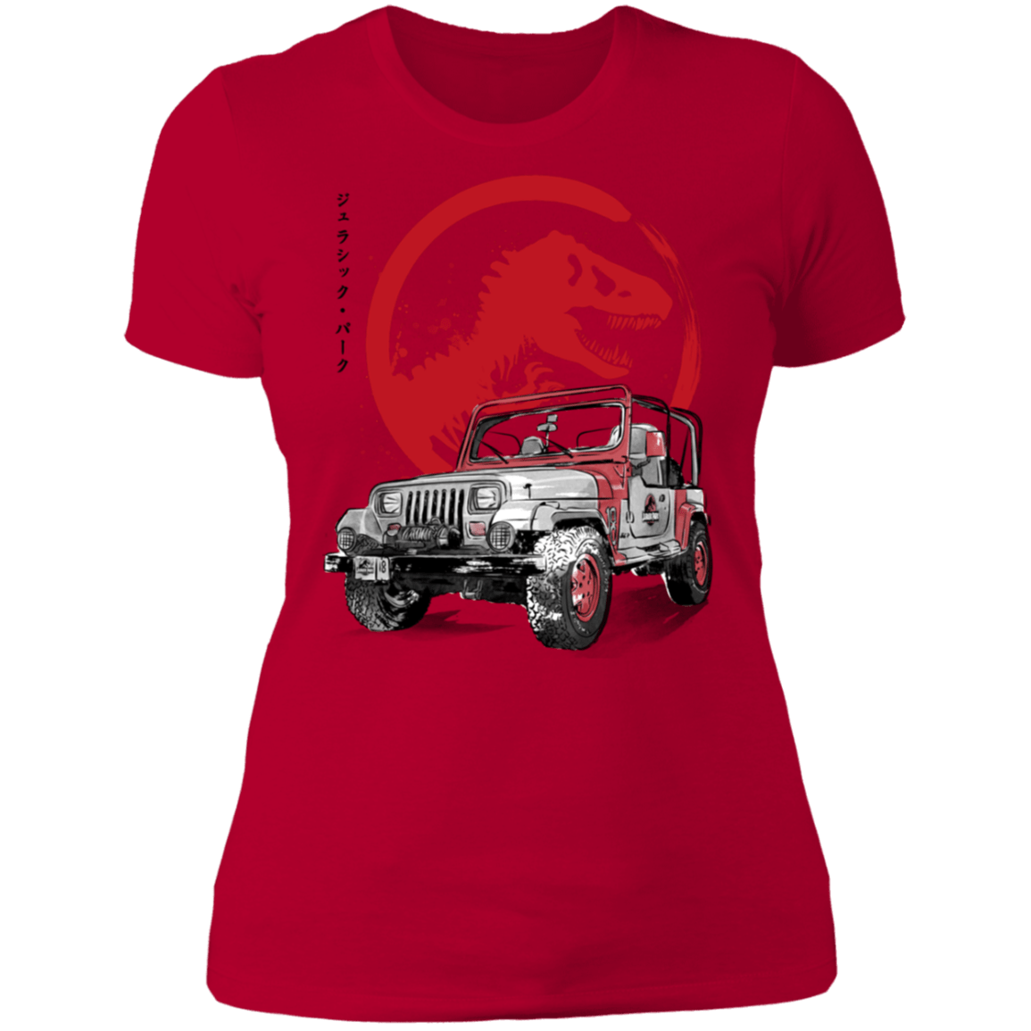 T-Shirts Red / S Jeep Wrangler YJ Sahara sumi-e Women's Premium T-Shirt