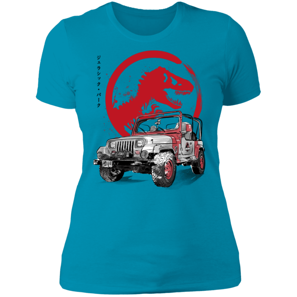 T-Shirts Turquoise / S Jeep Wrangler YJ Sahara sumi-e Women's Premium T-Shirt