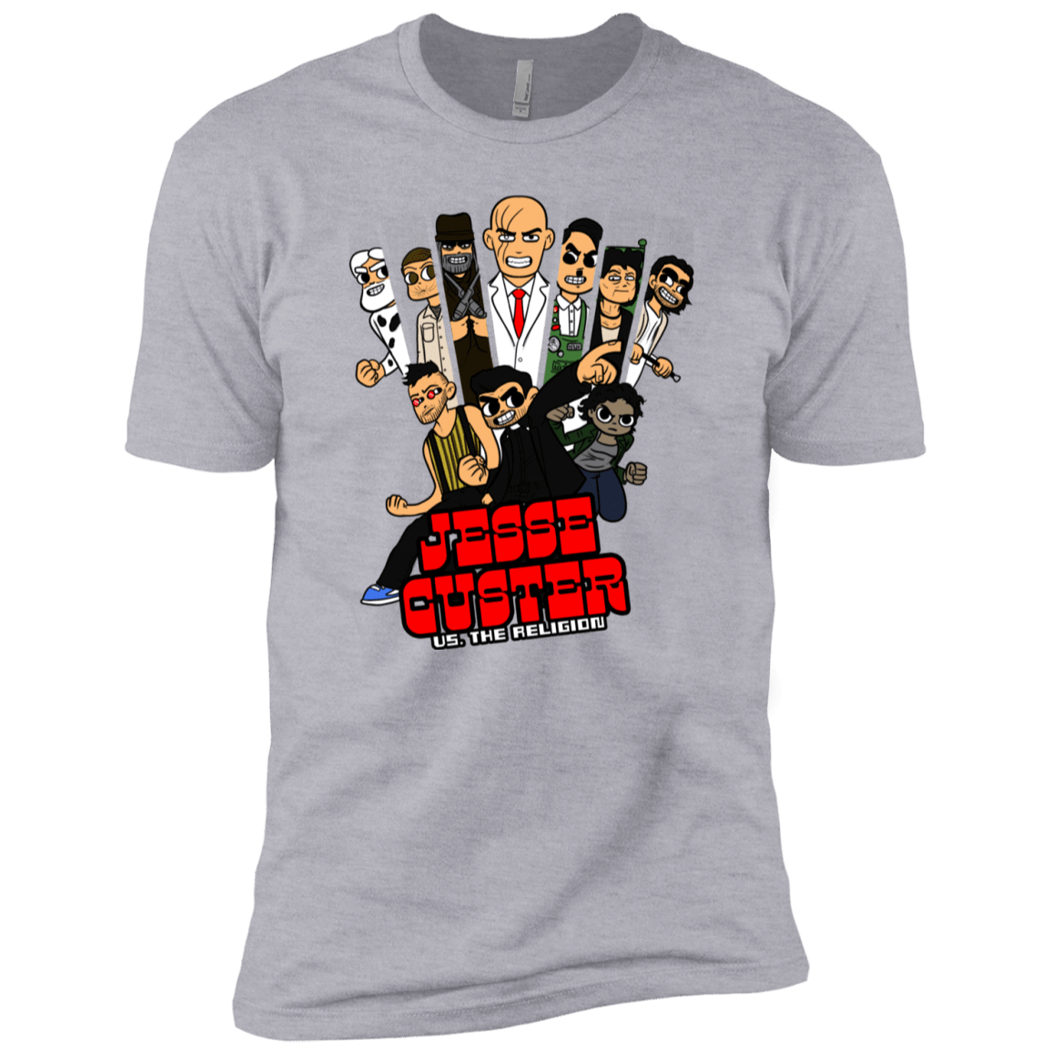 T-Shirts Heather Grey / YXS Jesse Custer vs The Religion Boys Premium T-Shirt