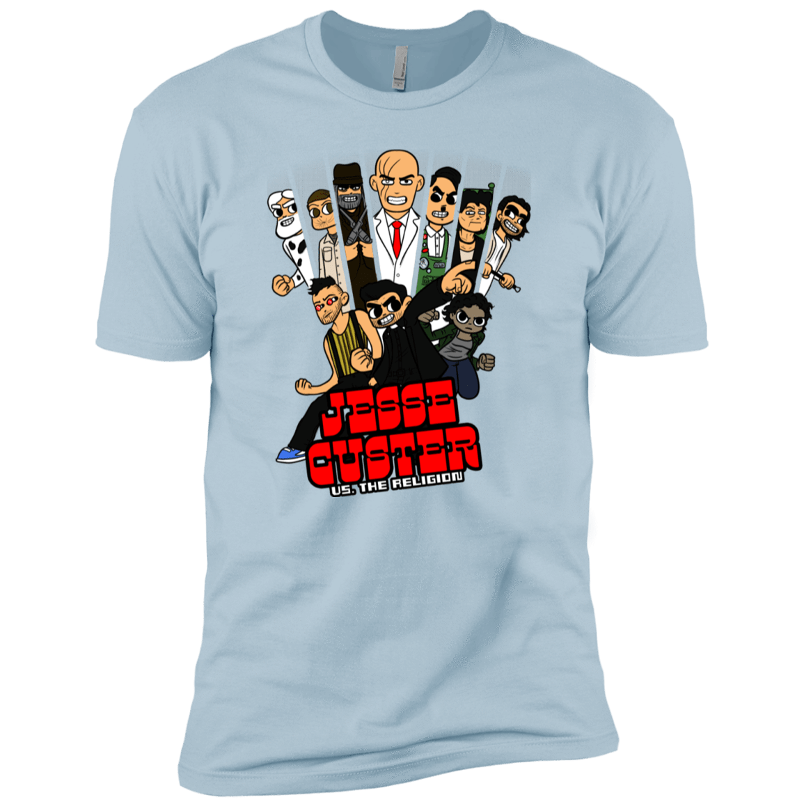 T-Shirts Light Blue / YXS Jesse Custer vs The Religion Boys Premium T-Shirt