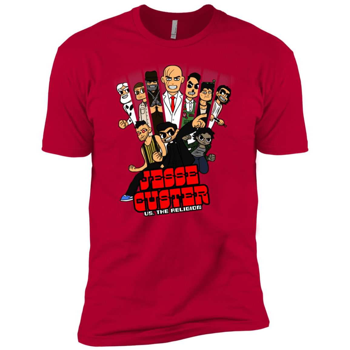 T-Shirts Red / YXS Jesse Custer vs The Religion Boys Premium T-Shirt