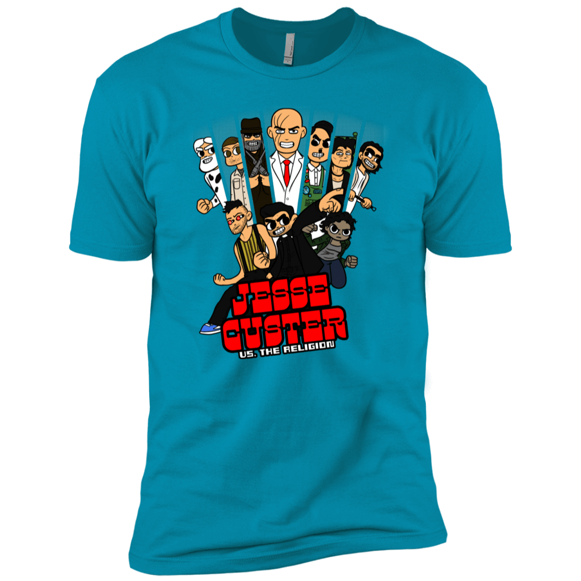 T-Shirts Turquoise / YXS Jesse Custer vs The Religion Boys Premium T-Shirt