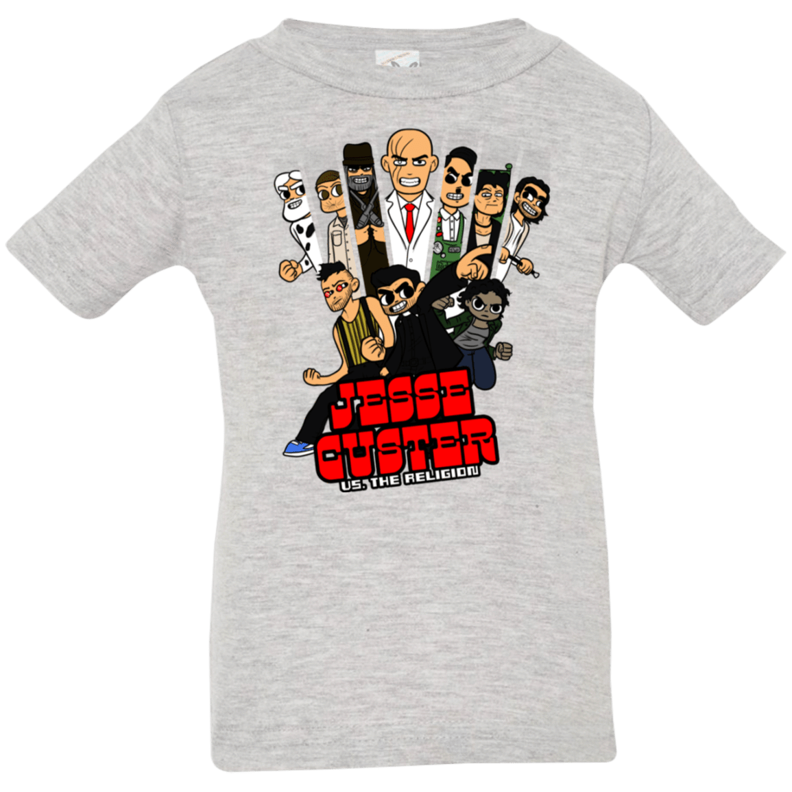 T-Shirts Heather Grey / 6 Months Jesse Custer vs The Religion Infant Premium T-Shirt