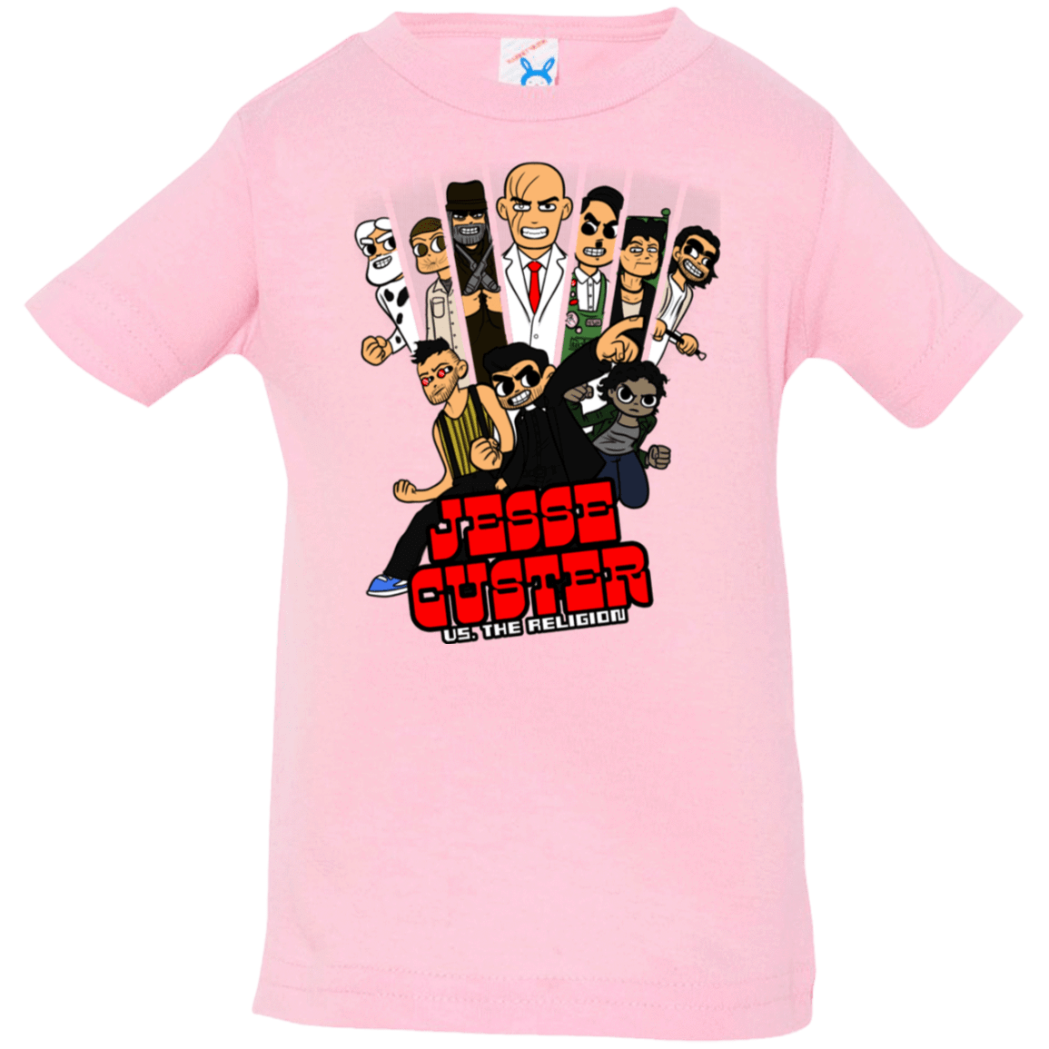 T-Shirts Pink / 6 Months Jesse Custer vs The Religion Infant Premium T-Shirt