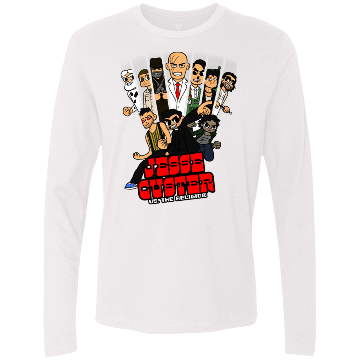 T-Shirts White / S Jesse Custer vs The Religion Men's Premium Long Sleeve