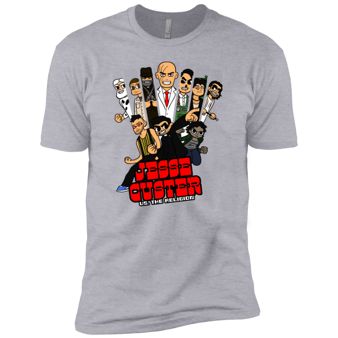 T-Shirts Heather Grey / X-Small Jesse Custer vs The Religion Men's Premium T-Shirt
