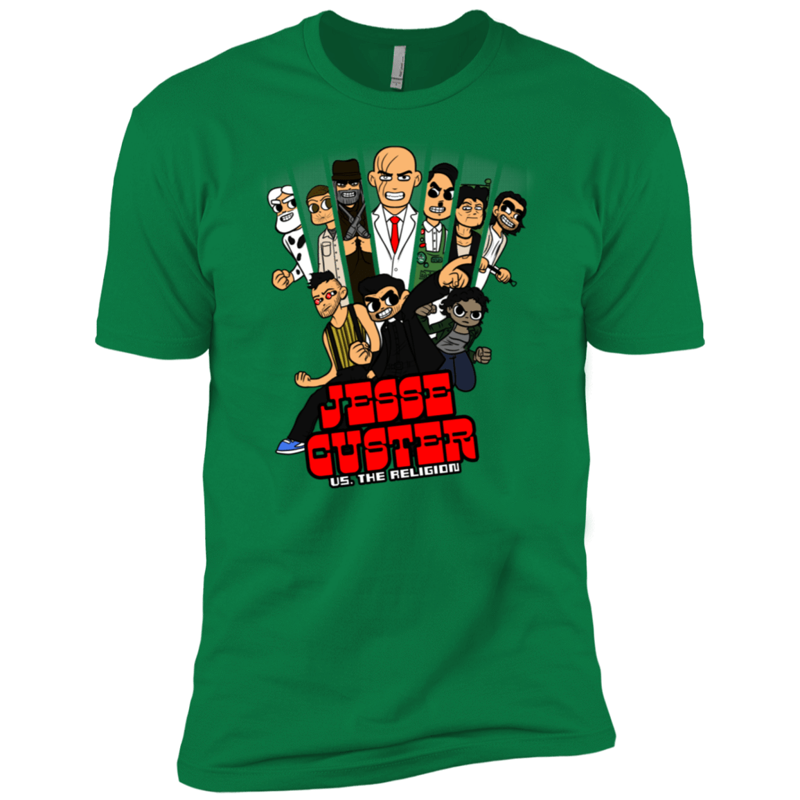 T-Shirts Kelly Green / X-Small Jesse Custer vs The Religion Men's Premium T-Shirt