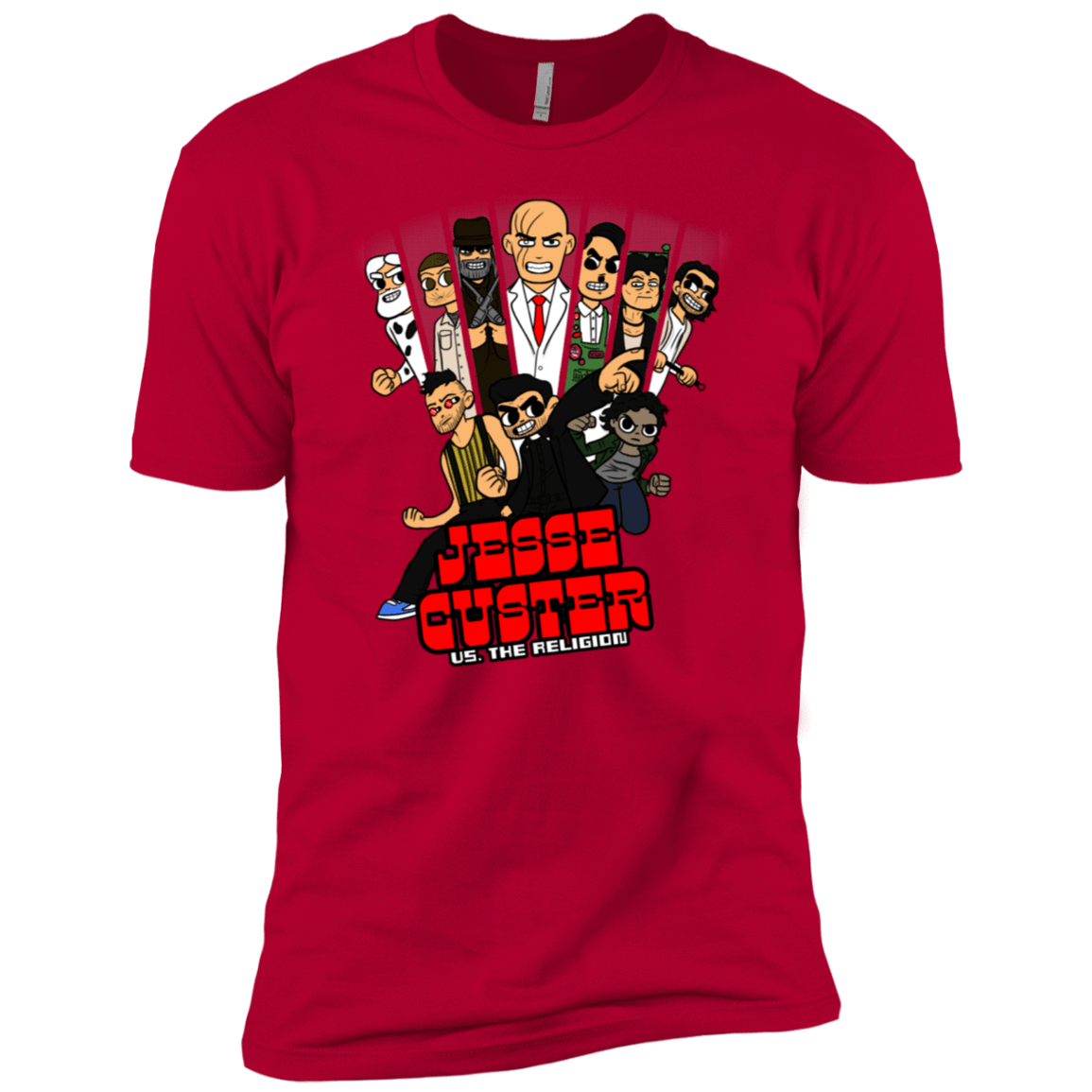 T-Shirts Red / X-Small Jesse Custer vs The Religion Men's Premium T-Shirt