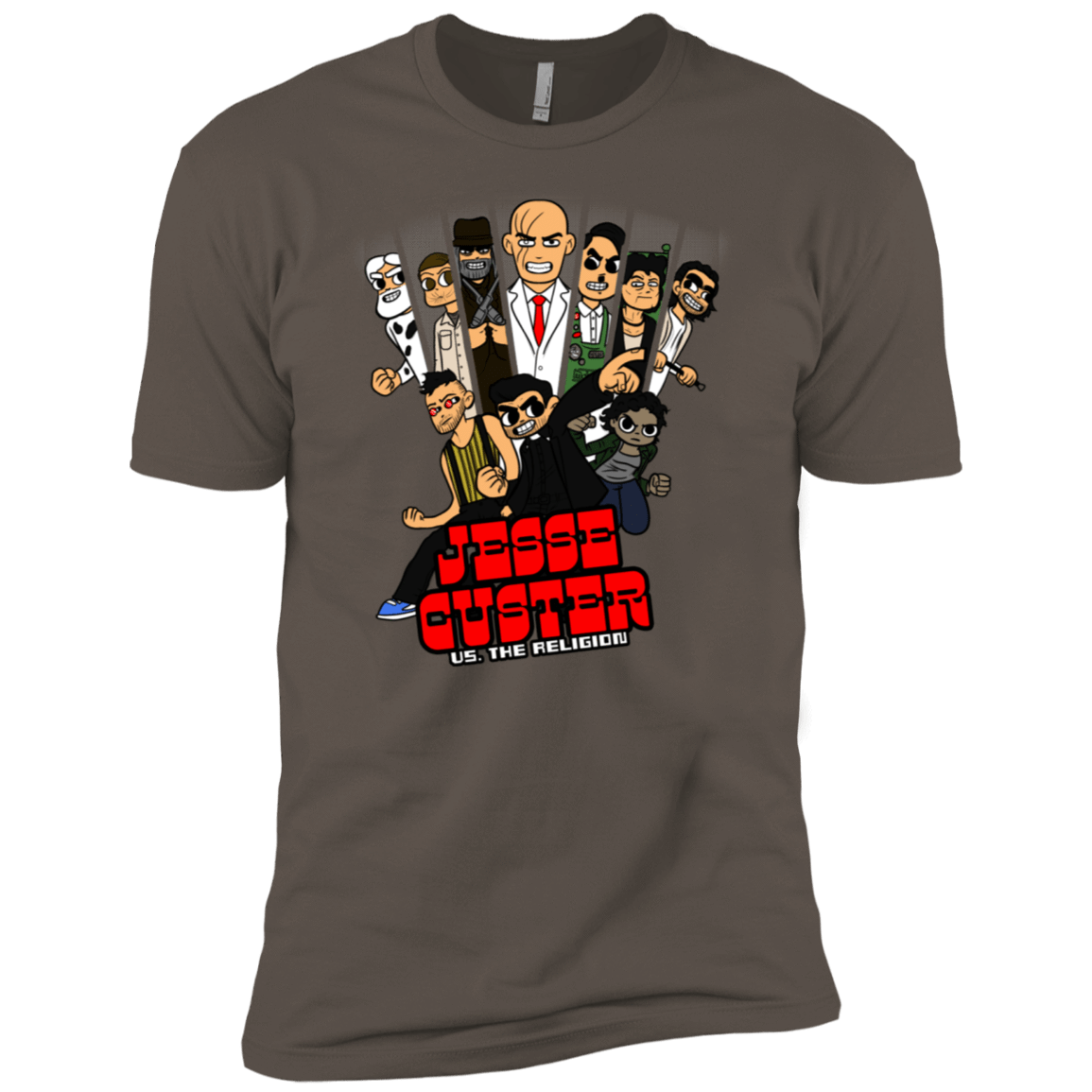 T-Shirts Warm Grey / X-Small Jesse Custer vs The Religion Men's Premium T-Shirt