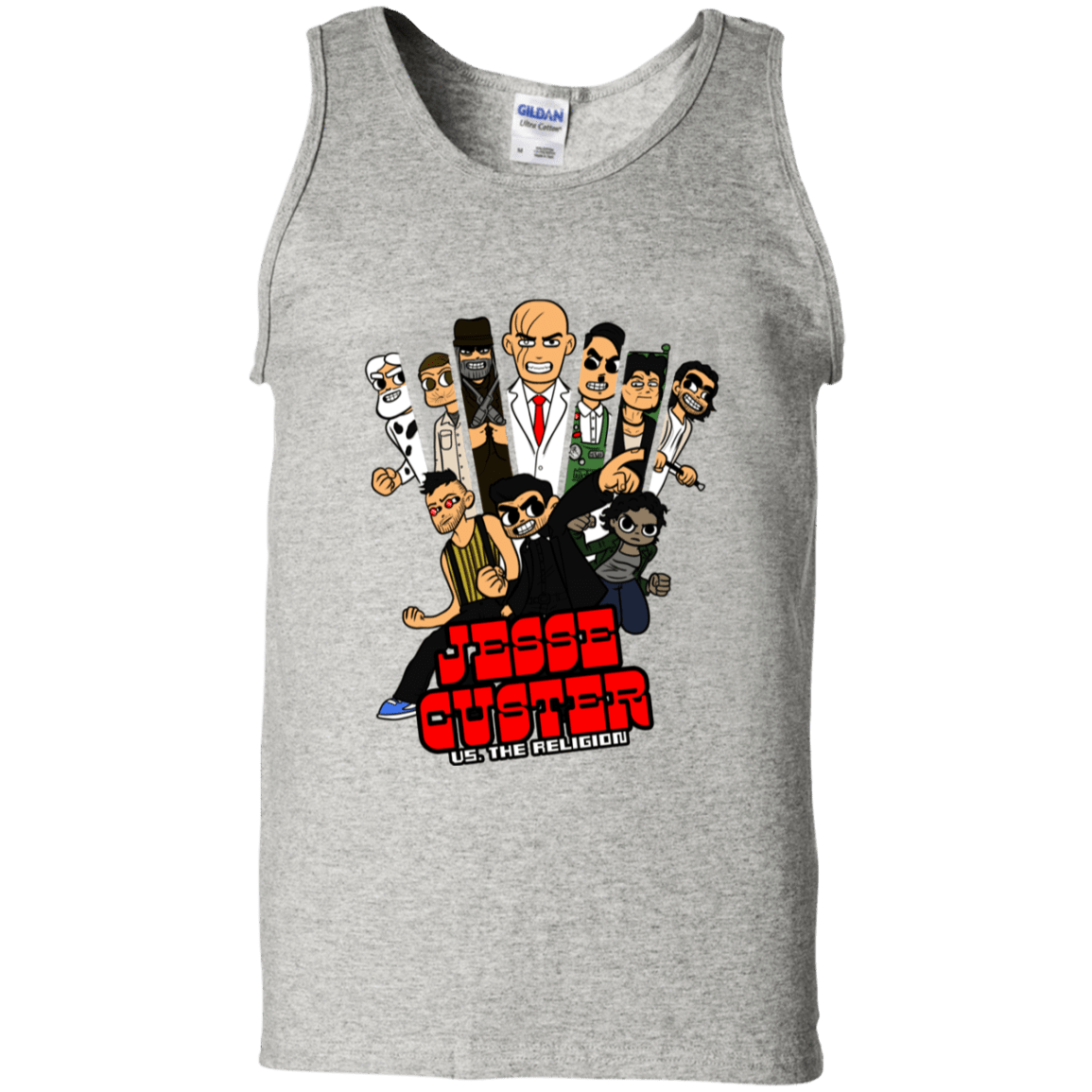 T-Shirts Ash / S Jesse Custer vs The Religion Men's Tank Top