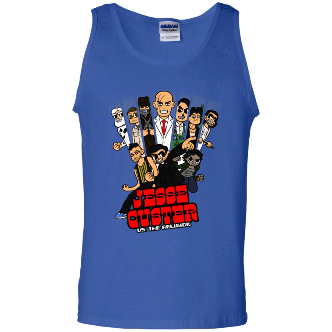 T-Shirts Royal / S Jesse Custer vs The Religion Men's Tank Top