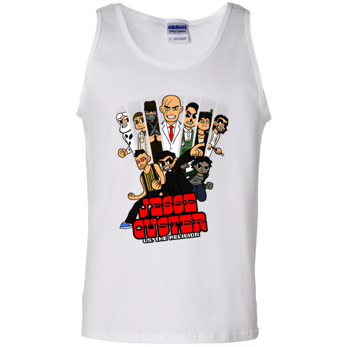T-Shirts White / S Jesse Custer vs The Religion Men's Tank Top