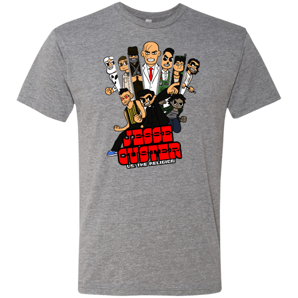 T-Shirts Premium Heather / S Jesse Custer vs The Religion Men's Triblend T-Shirt