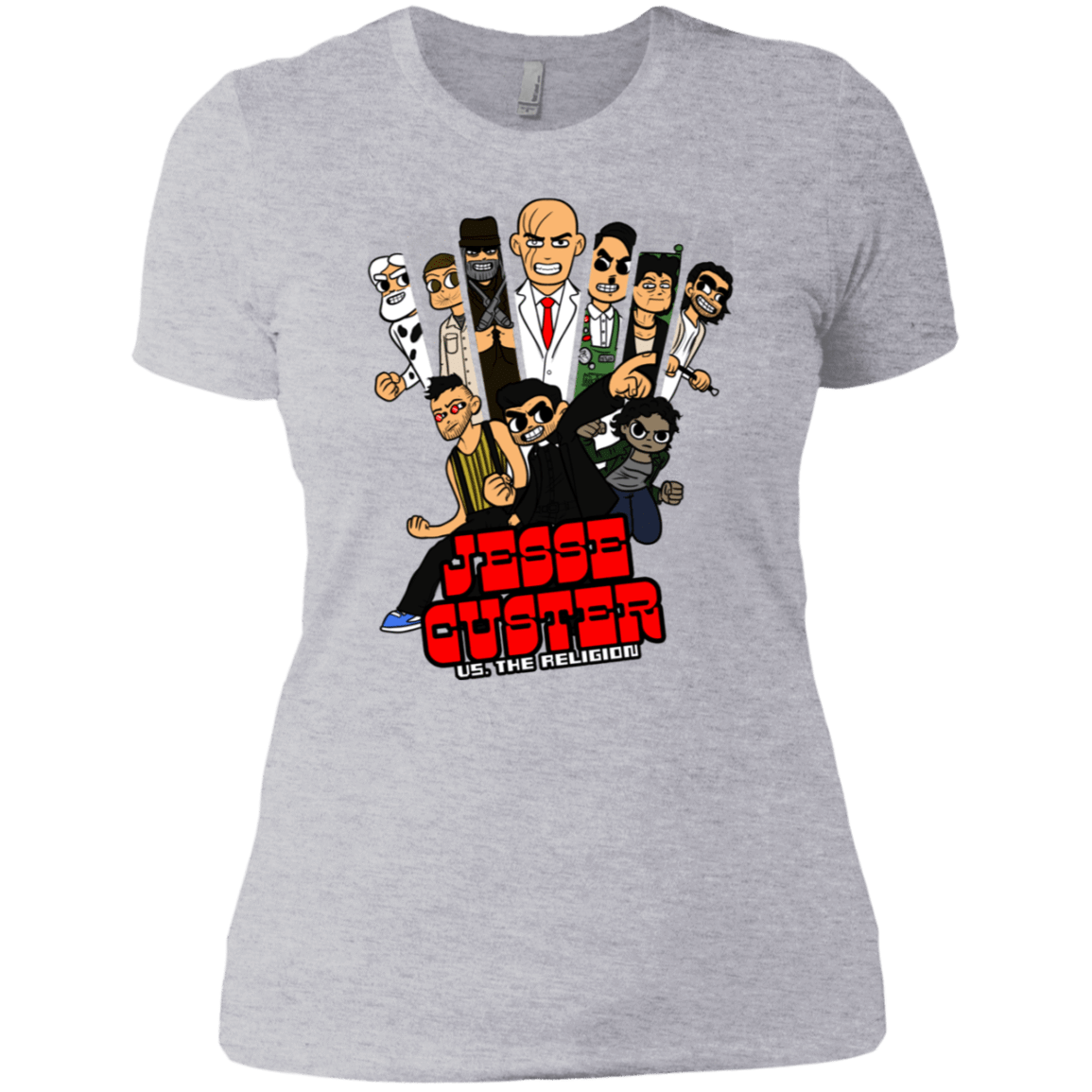 T-Shirts Heather Grey / X-Small Jesse Custer vs The Religion Women's Premium T-Shirt