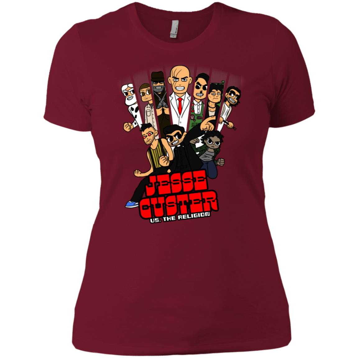 T-Shirts Scarlet / S Jesse Custer vs The Religion Women's Premium T-Shirt