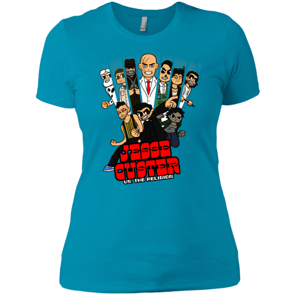 T-Shirts Turquoise / X-Small Jesse Custer vs The Religion Women's Premium T-Shirt