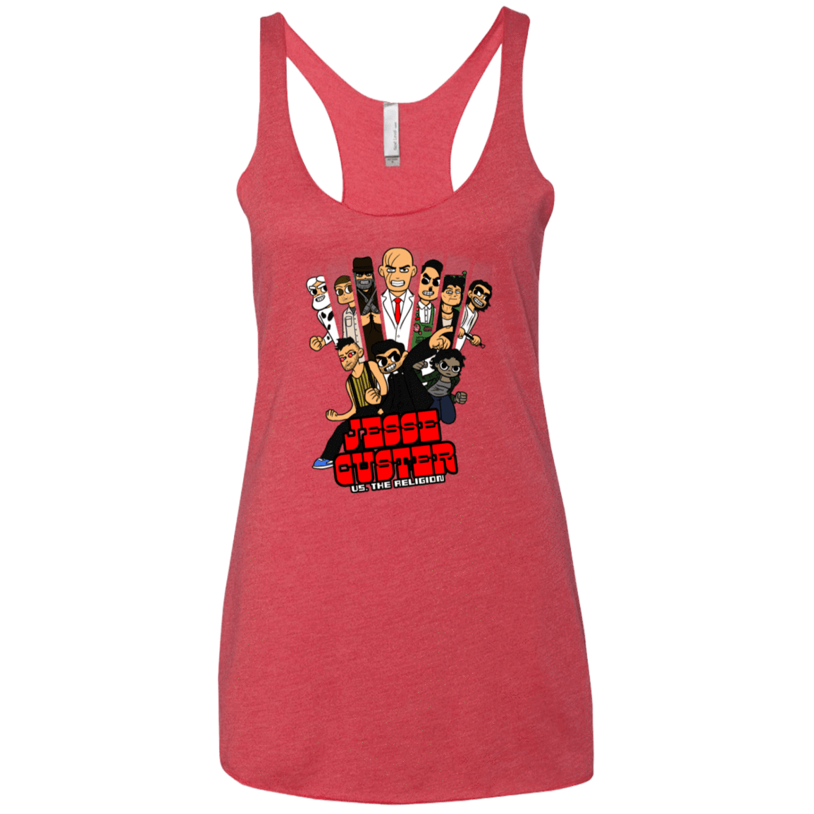 T-Shirts Vintage Red / X-Small Jesse Custer vs The Religion Women's Triblend Racerback Tank