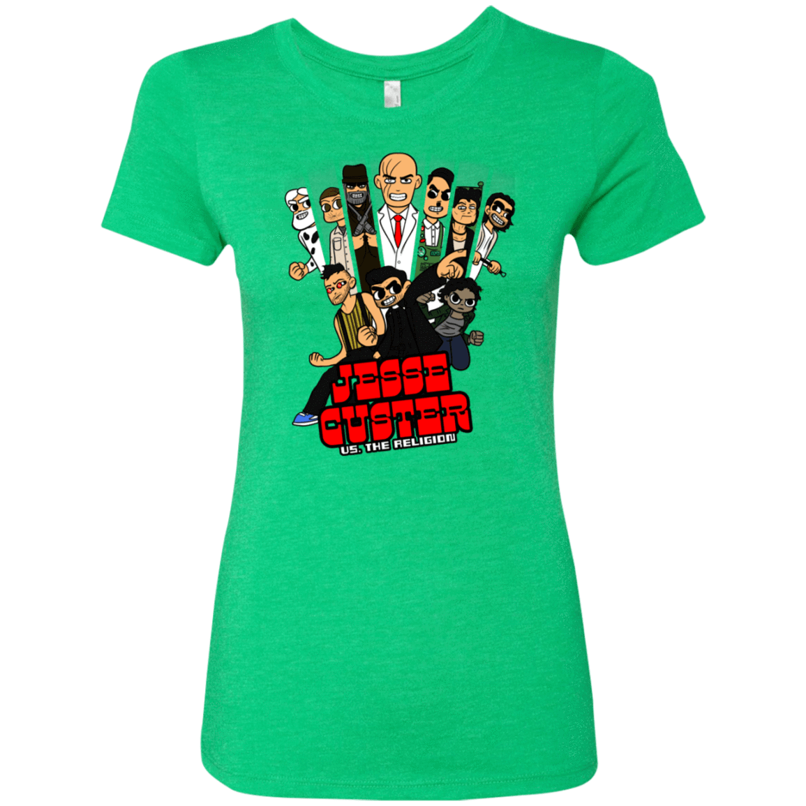 T-Shirts Envy / S Jesse Custer vs The Religion Women's Triblend T-Shirt