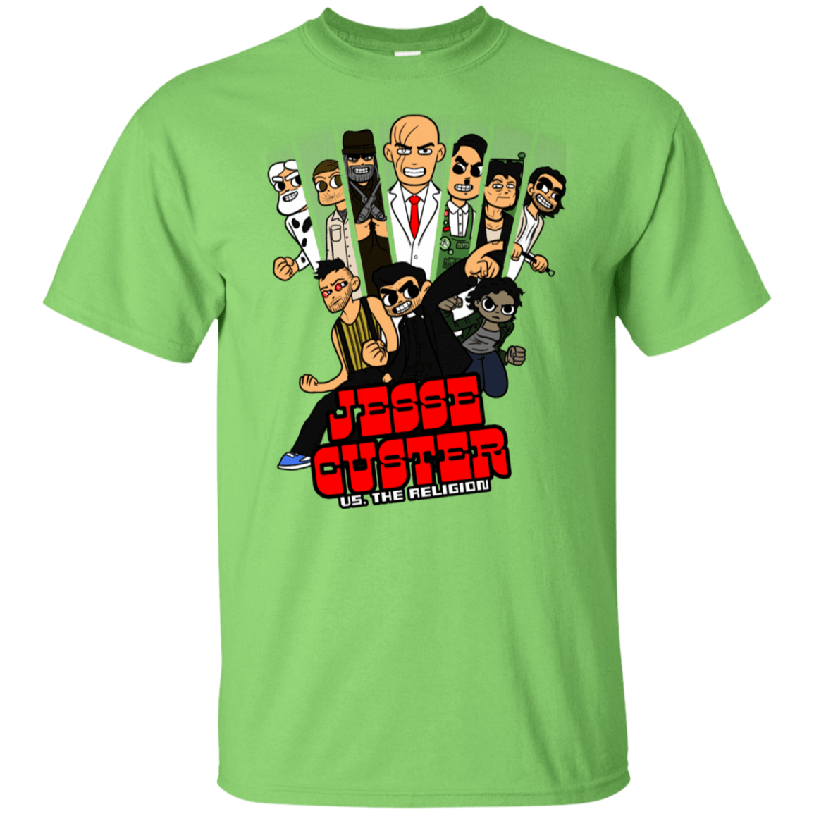 T-Shirts Lime / YXS Jesse Custer vs The Religion Youth T-Shirt