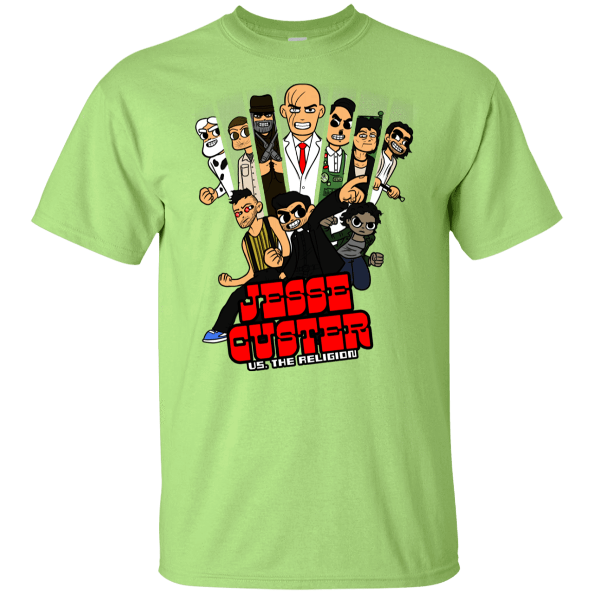T-Shirts Mint Green / YXS Jesse Custer vs The Religion Youth T-Shirt