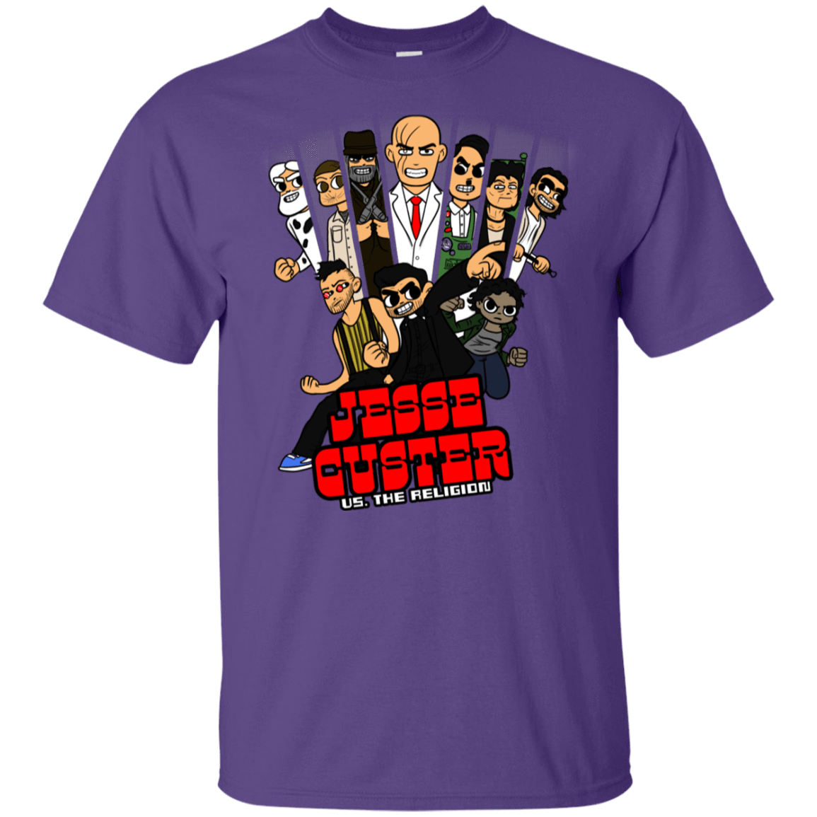T-Shirts Purple / YXS Jesse Custer vs The Religion Youth T-Shirt