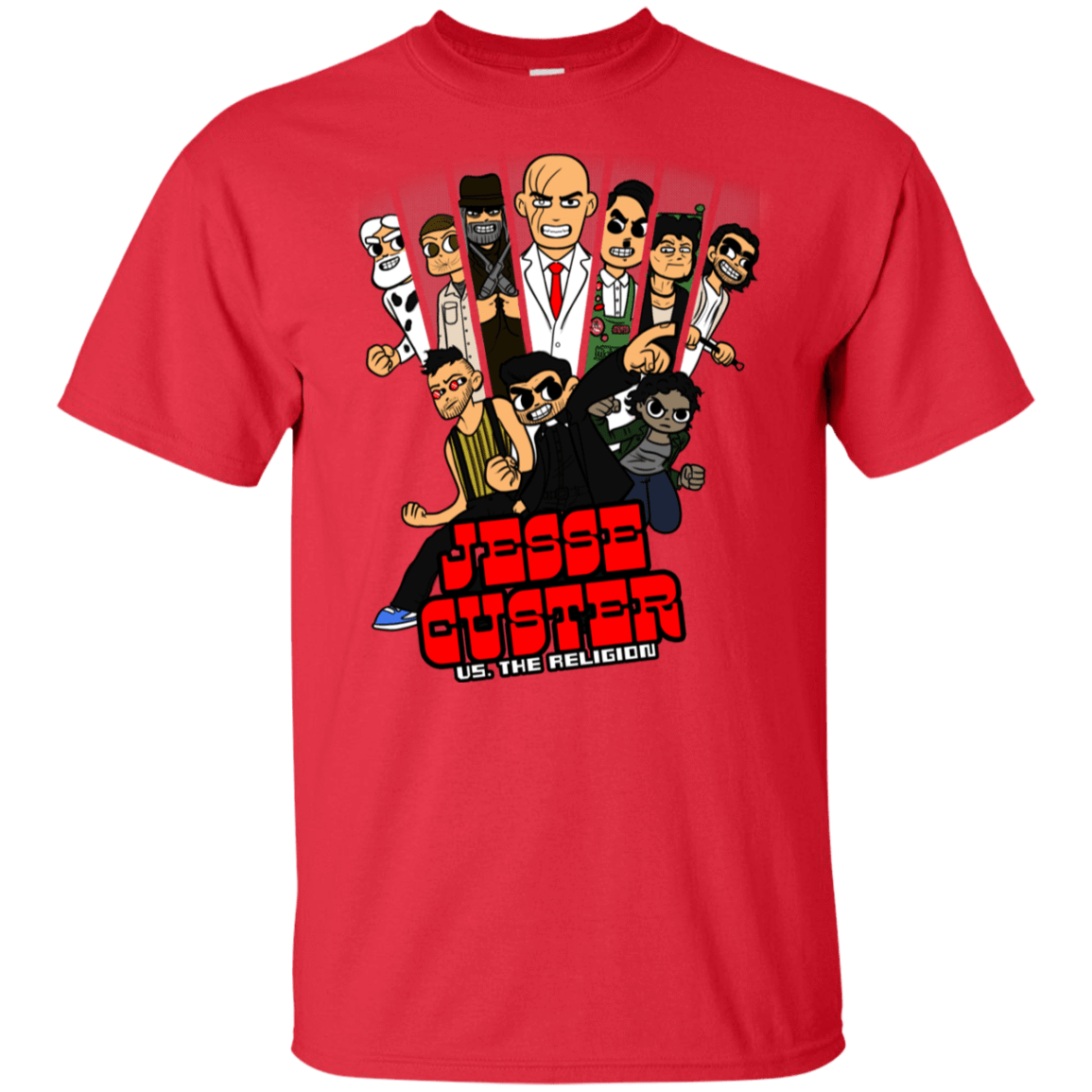 T-Shirts Red / YXS Jesse Custer vs The Religion Youth T-Shirt