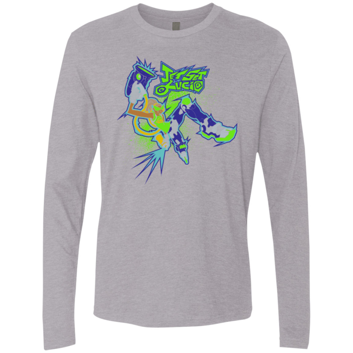 T-Shirts Heather Grey / Small Jet Set Lucio Men's Premium Long Sleeve