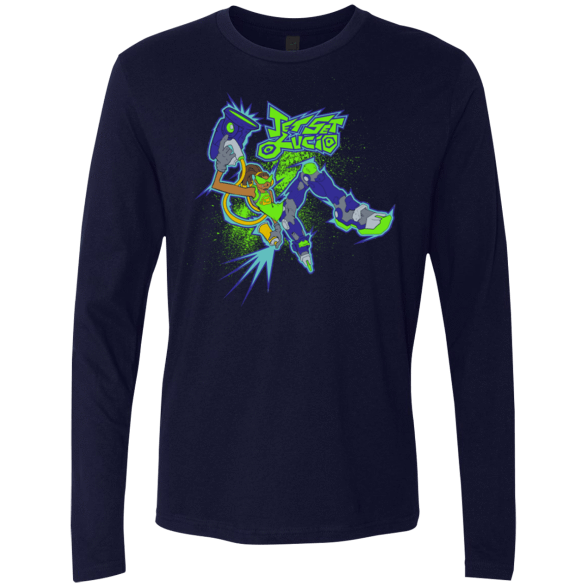 T-Shirts Midnight Navy / Small Jet Set Lucio Men's Premium Long Sleeve
