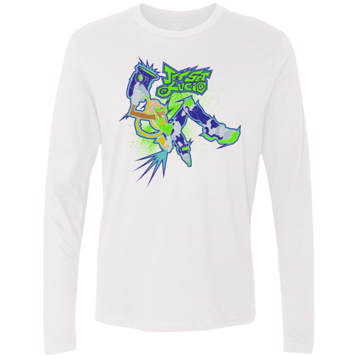 T-Shirts White / Small Jet Set Lucio Men's Premium Long Sleeve