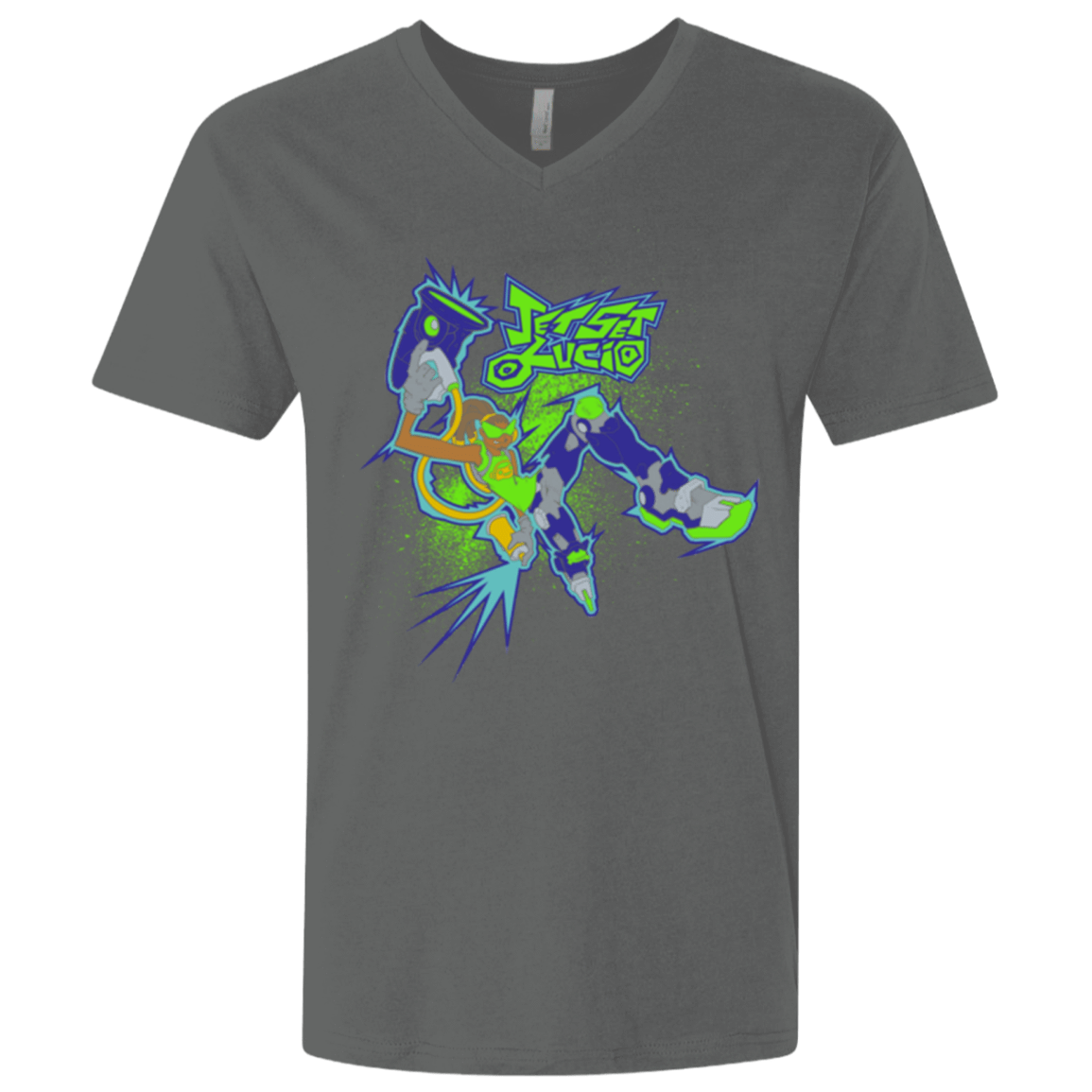 T-Shirts Heavy Metal / X-Small Jet Set Lucio Men's Premium V-Neck