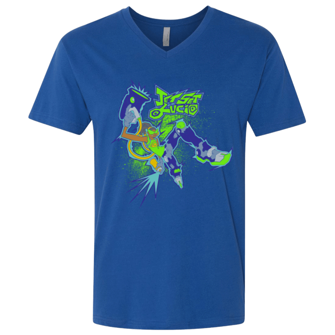 T-Shirts Royal / X-Small Jet Set Lucio Men's Premium V-Neck