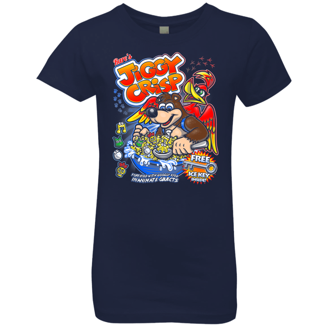 T-Shirts Midnight Navy / YXS Jiggy Crisp Cereal Girls Premium T-Shirt