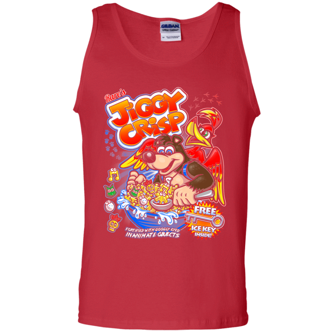 T-Shirts Red / S Jiggy Crisp Cereal Men's Tank Top