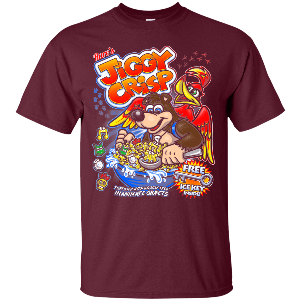T-Shirts Maroon / S Jiggy Crisp Cereal T-Shirt