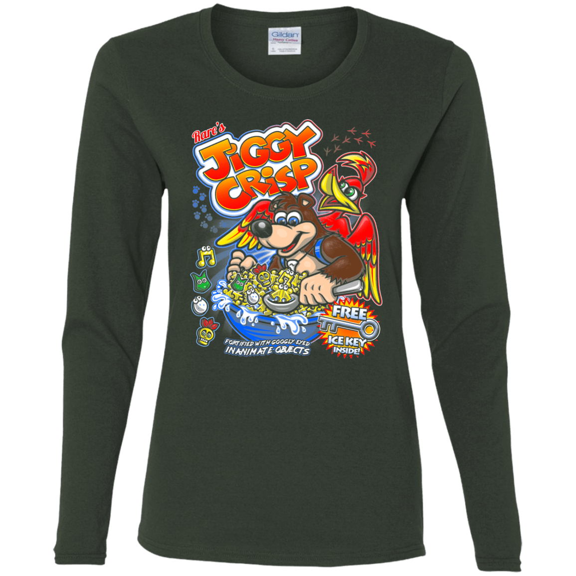 T-Shirts Forest / S Jiggy Crisp Cereal Women's Long Sleeve T-Shirt