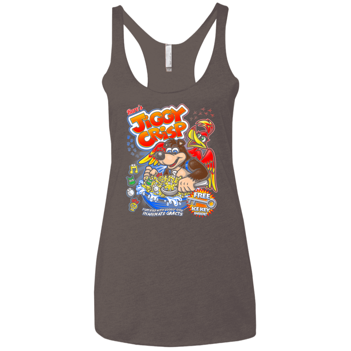 T-Shirts Macchiato / X-Small Jiggy Crisp Cereal Women's Triblend Racerback Tank