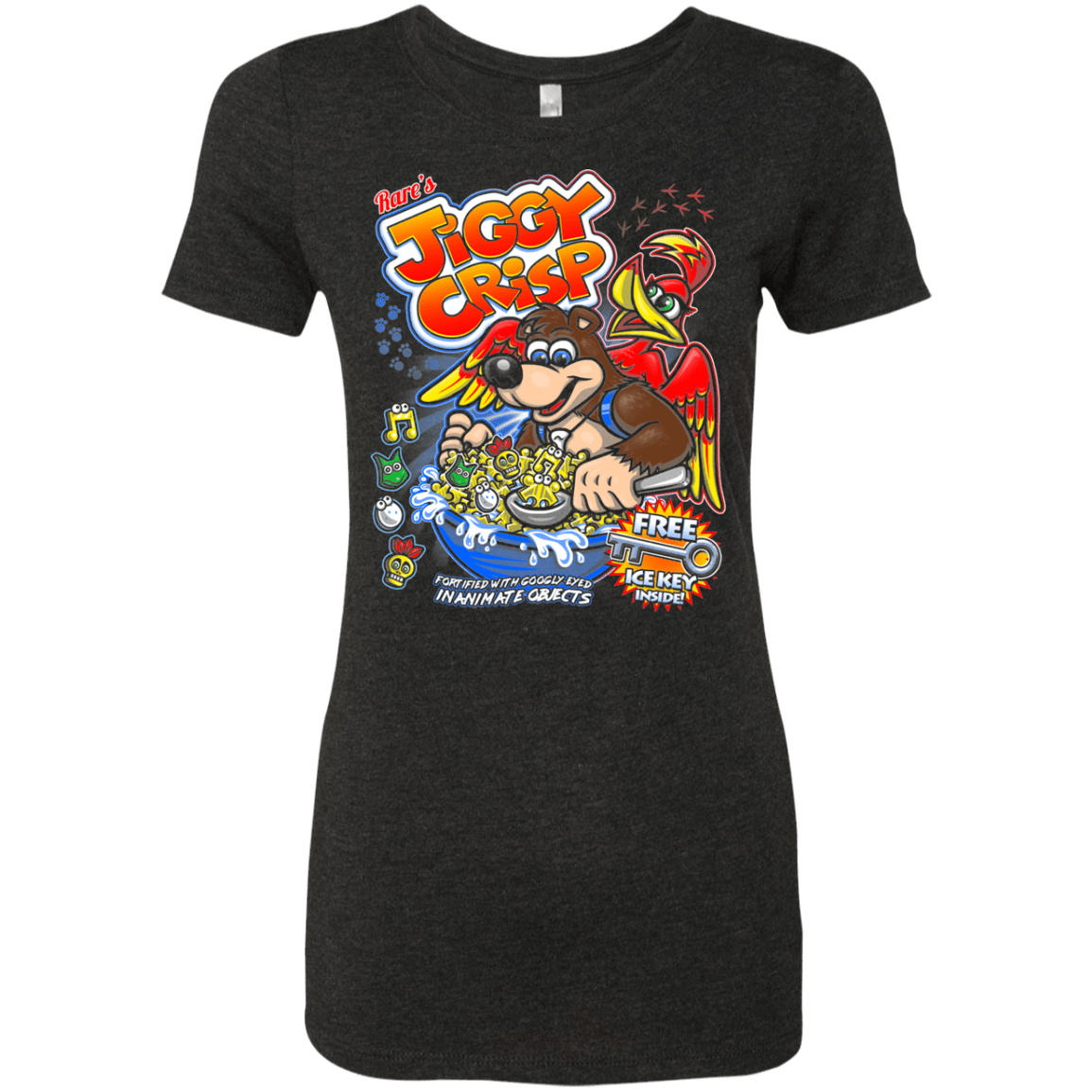 T-Shirts Vintage Black / S Jiggy Crisp Cereal Women's Triblend T-Shirt