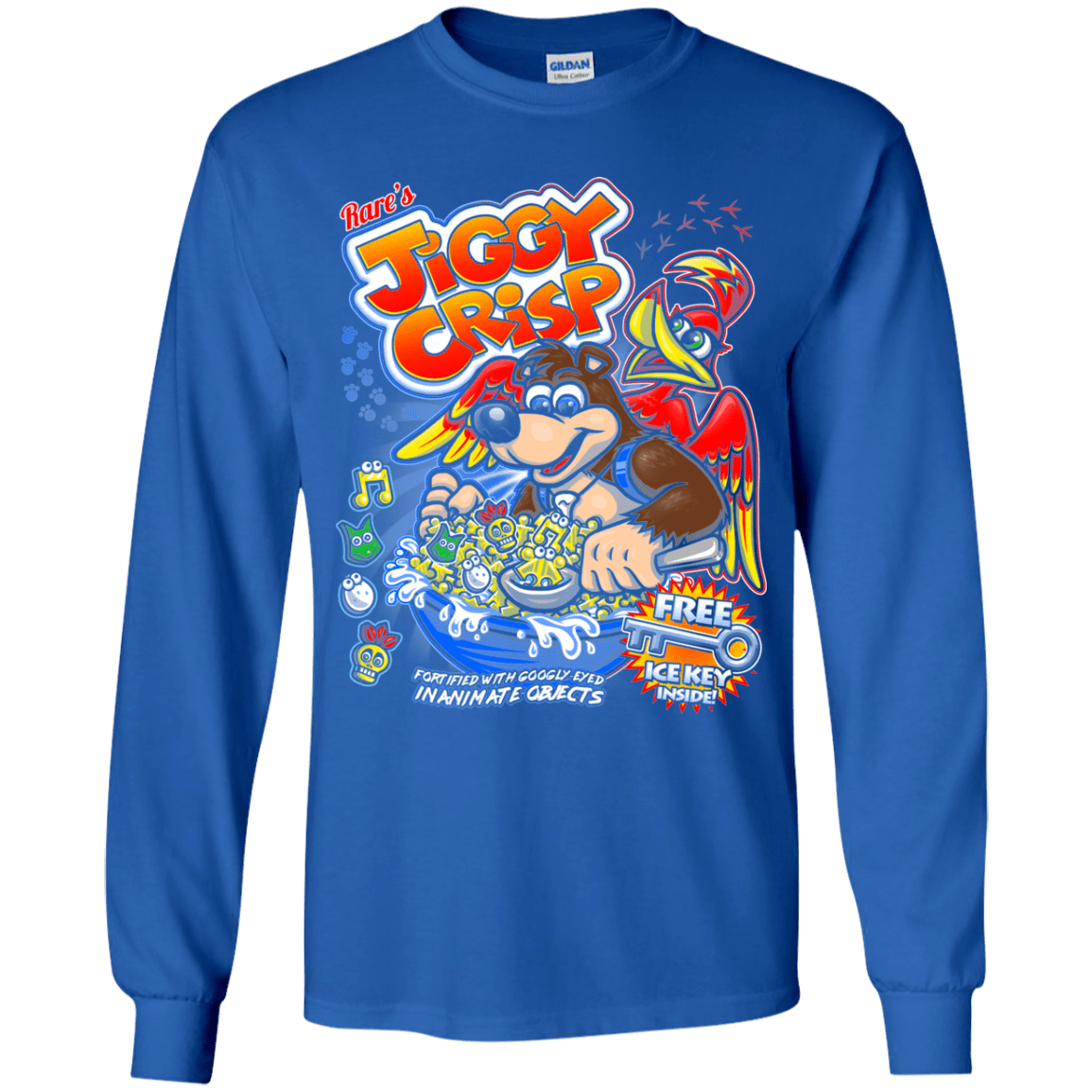 T-Shirts Royal / YS Jiggy Crisp Cereal Youth Long Sleeve T-Shirt