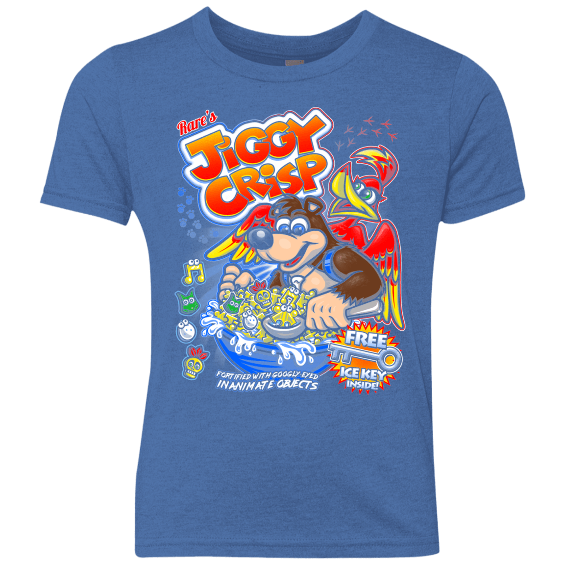 T-Shirts Vintage Royal / YXS Jiggy Crisp Cereal Youth Triblend T-Shirt