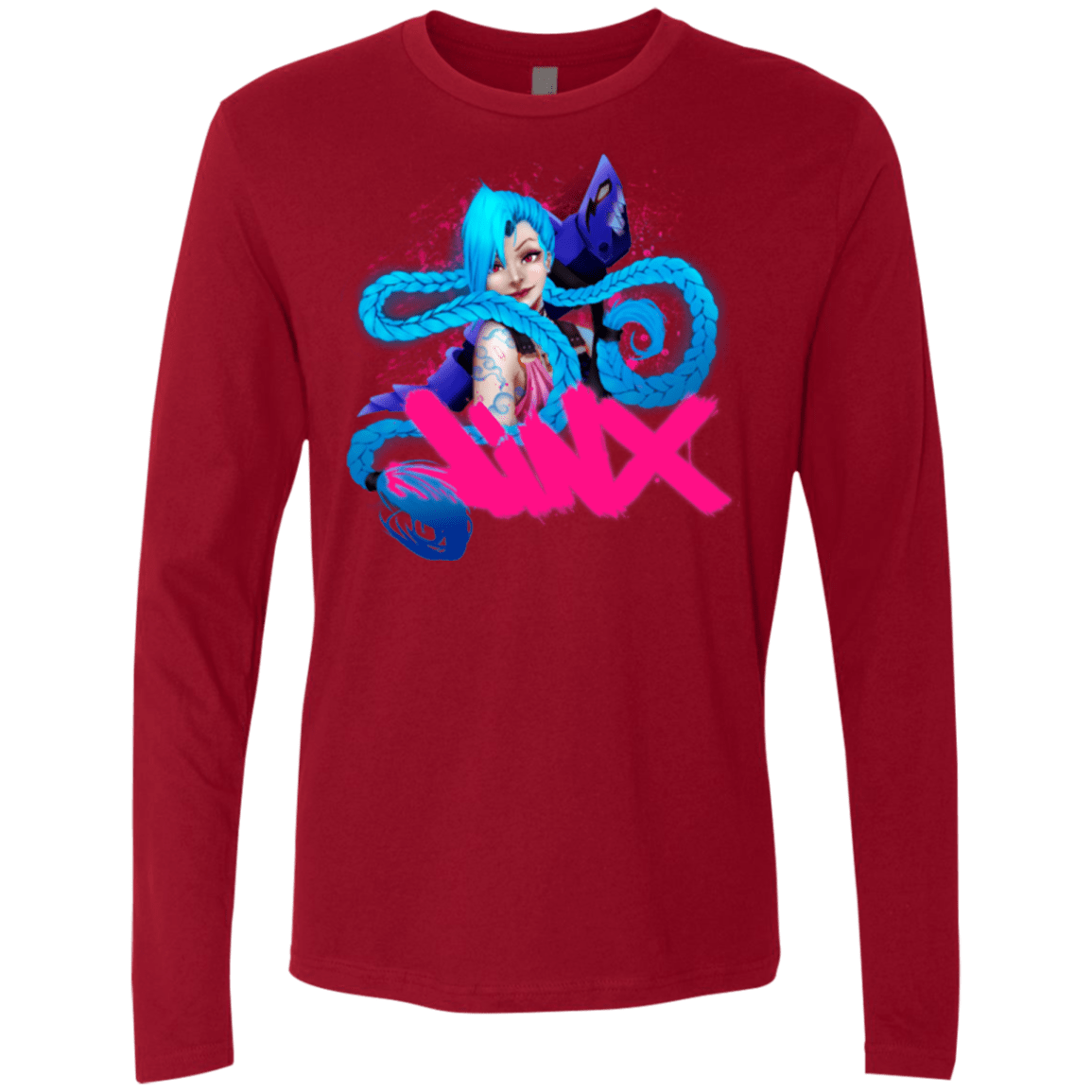 T-Shirts Cardinal / Small Jinx Men's Premium Long Sleeve