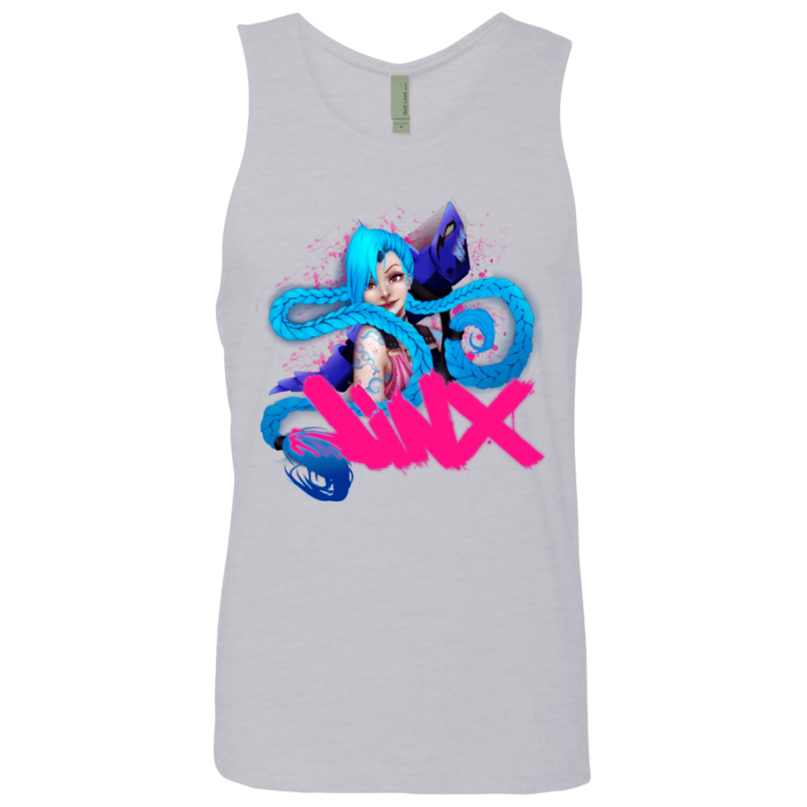 T-Shirts Heather Grey / Small Jinx Men's Premium Tank Top