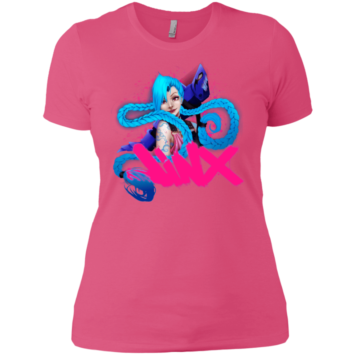 T-Shirts Hot Pink / X-Small Jinx Women's Premium T-Shirt