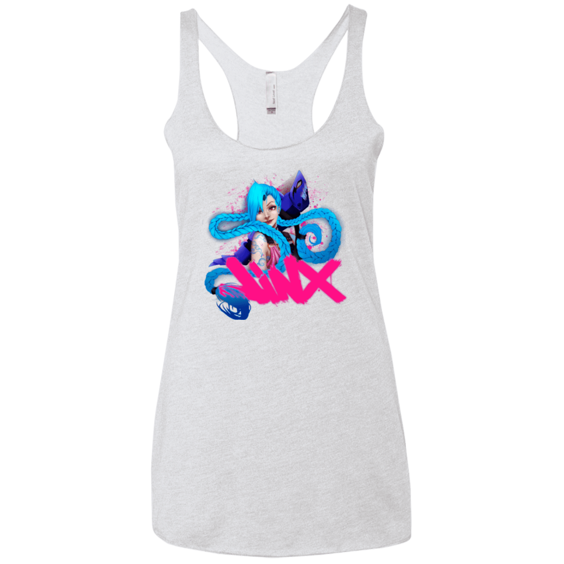 T-Shirts Heather White / X-Small Jinx Women's Triblend Racerback Tank