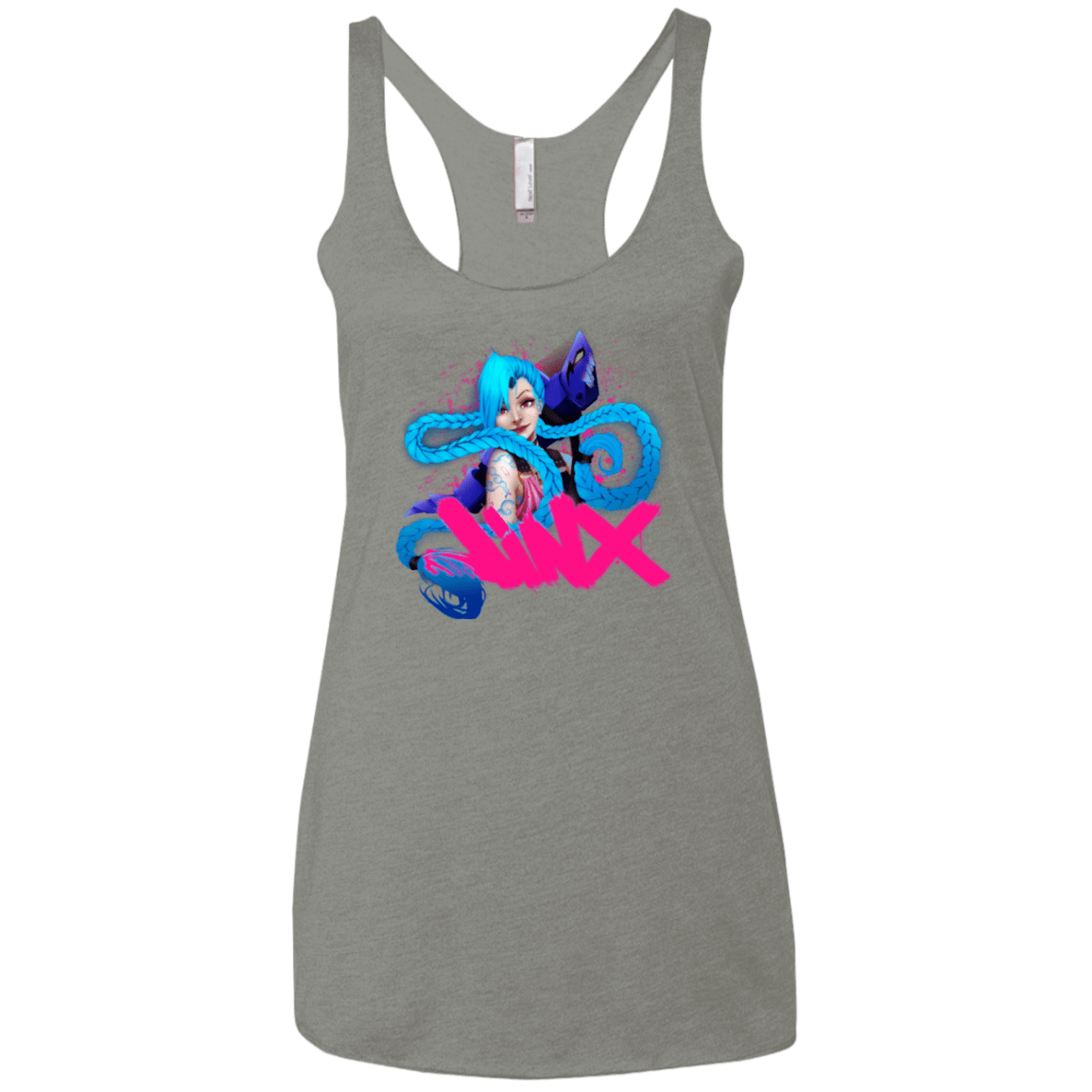 T-Shirts Venetian Grey / X-Small Jinx Women's Triblend Racerback Tank